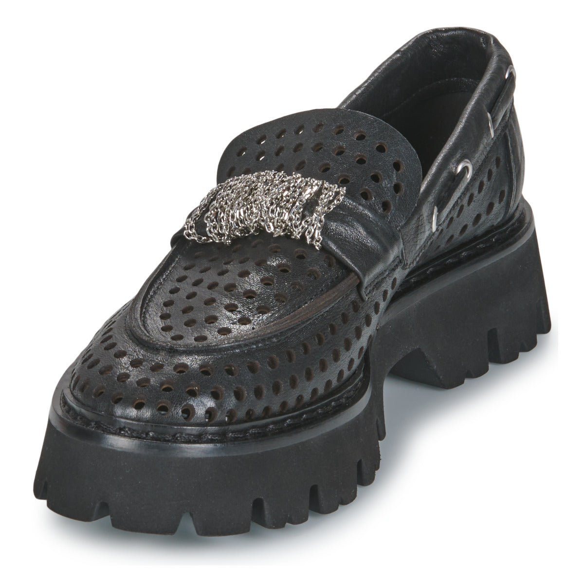 Scarpe Donna Fru.it 8152-999-ANFIBIO-NERO-NIKEL Nero