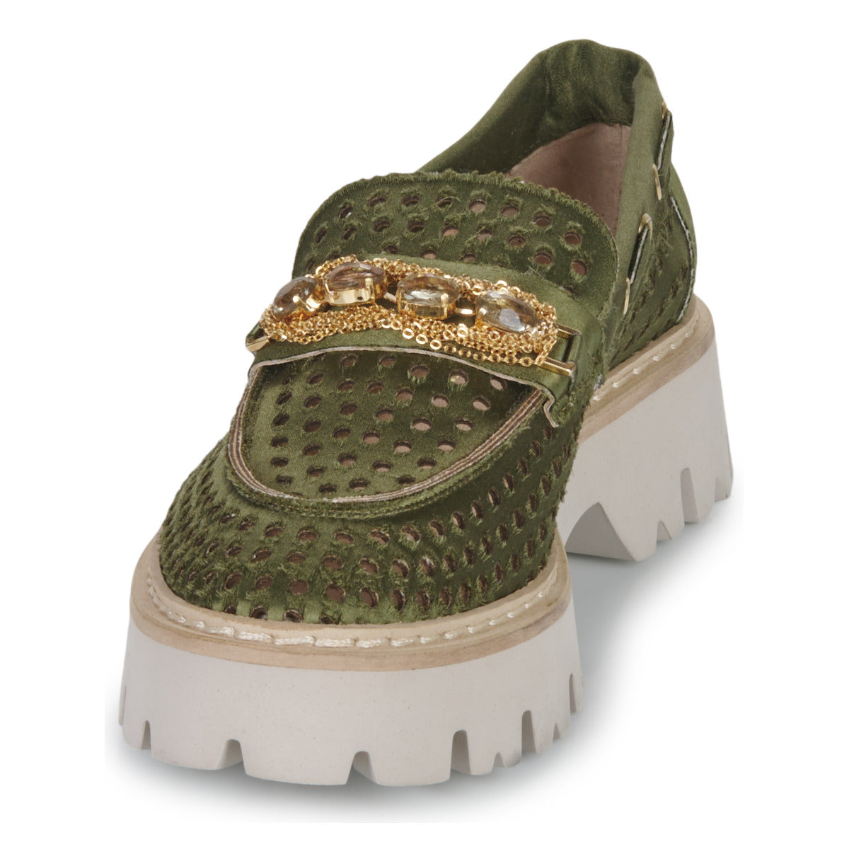 Scarpe Donna Fru.it 8149-999-ANFIBIO-MILITARE-ORO Kaki