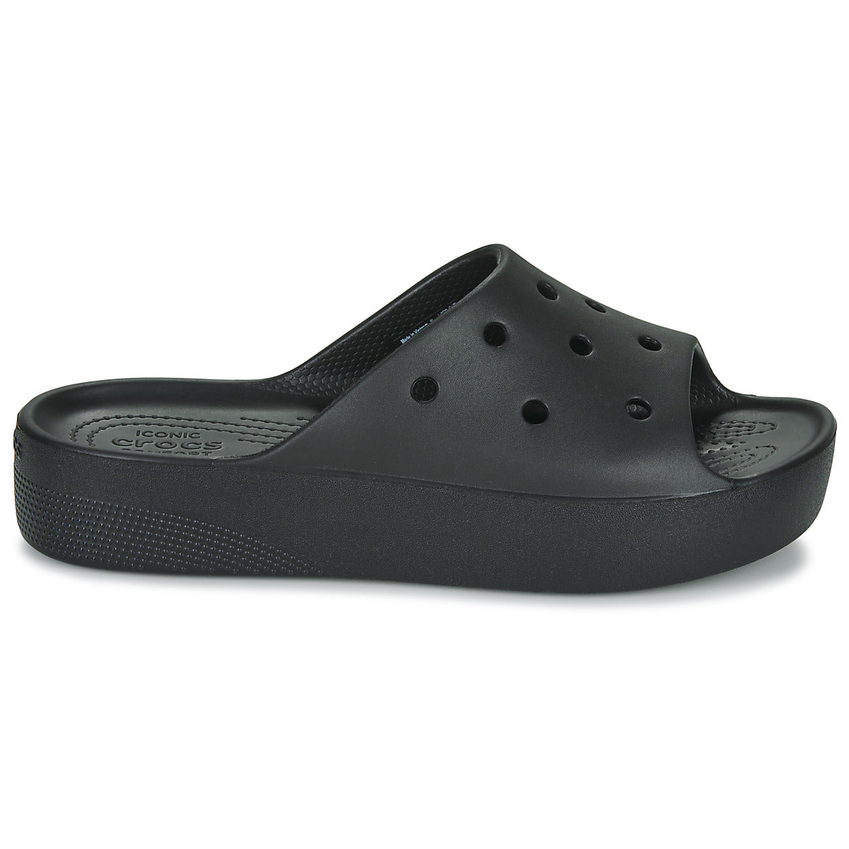 ciabatte Donna Crocs Classic Platform Slide Nero