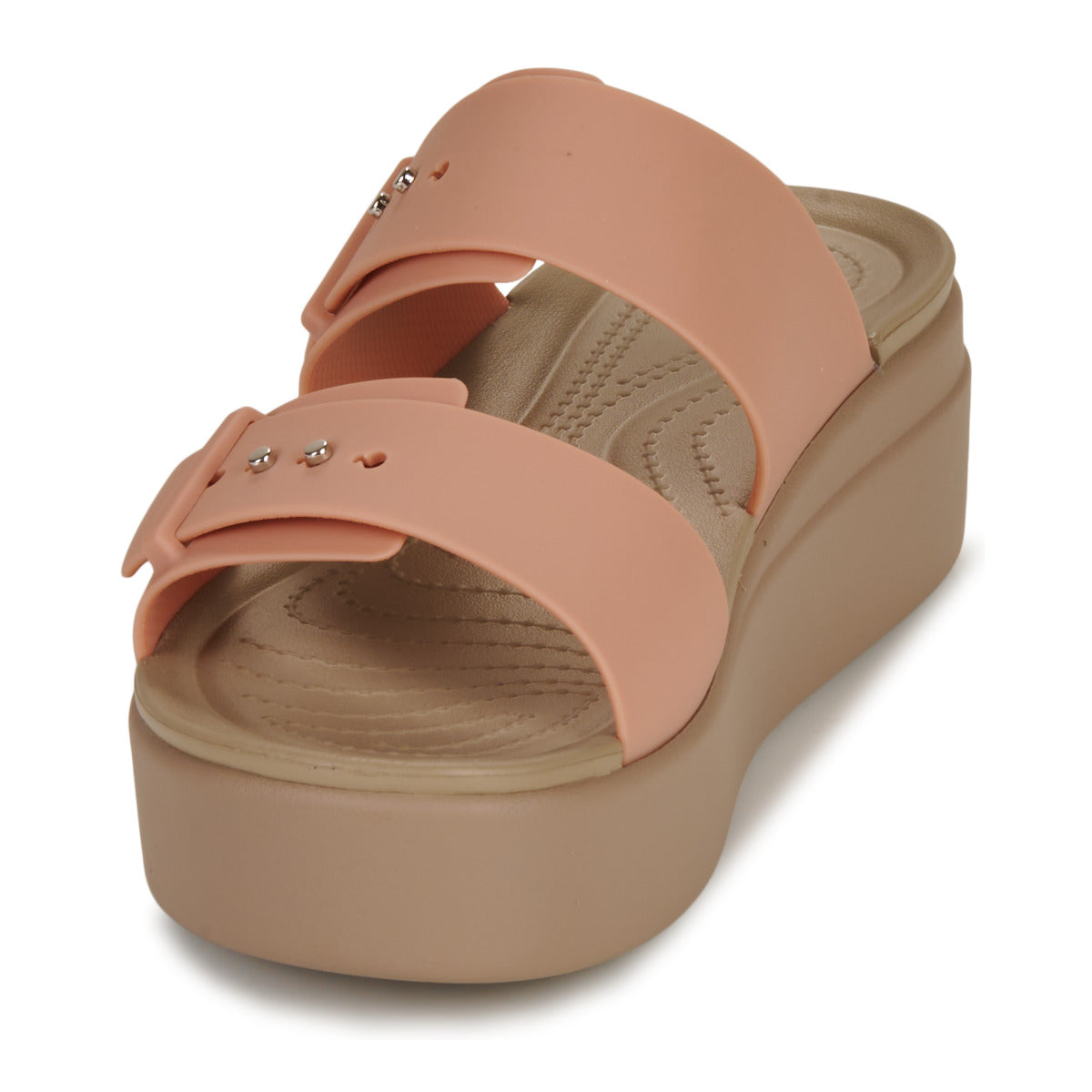 Sandali Donna Crocs  Brooklyn Buckle LowWdg  Rosa