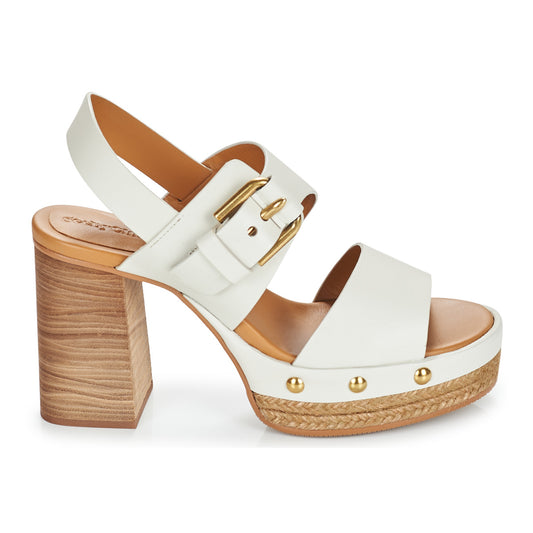 Sandali Donna See by Chloé  FIBBIA CLOG  Bianco