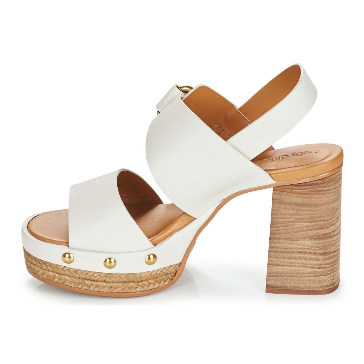 Sandali Donna See by Chloé  FIBBIA CLOG  Bianco