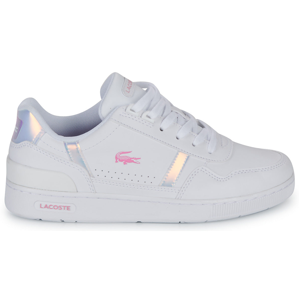 Scarpe bambini ragazza Lacoste T-CLIP Bianco