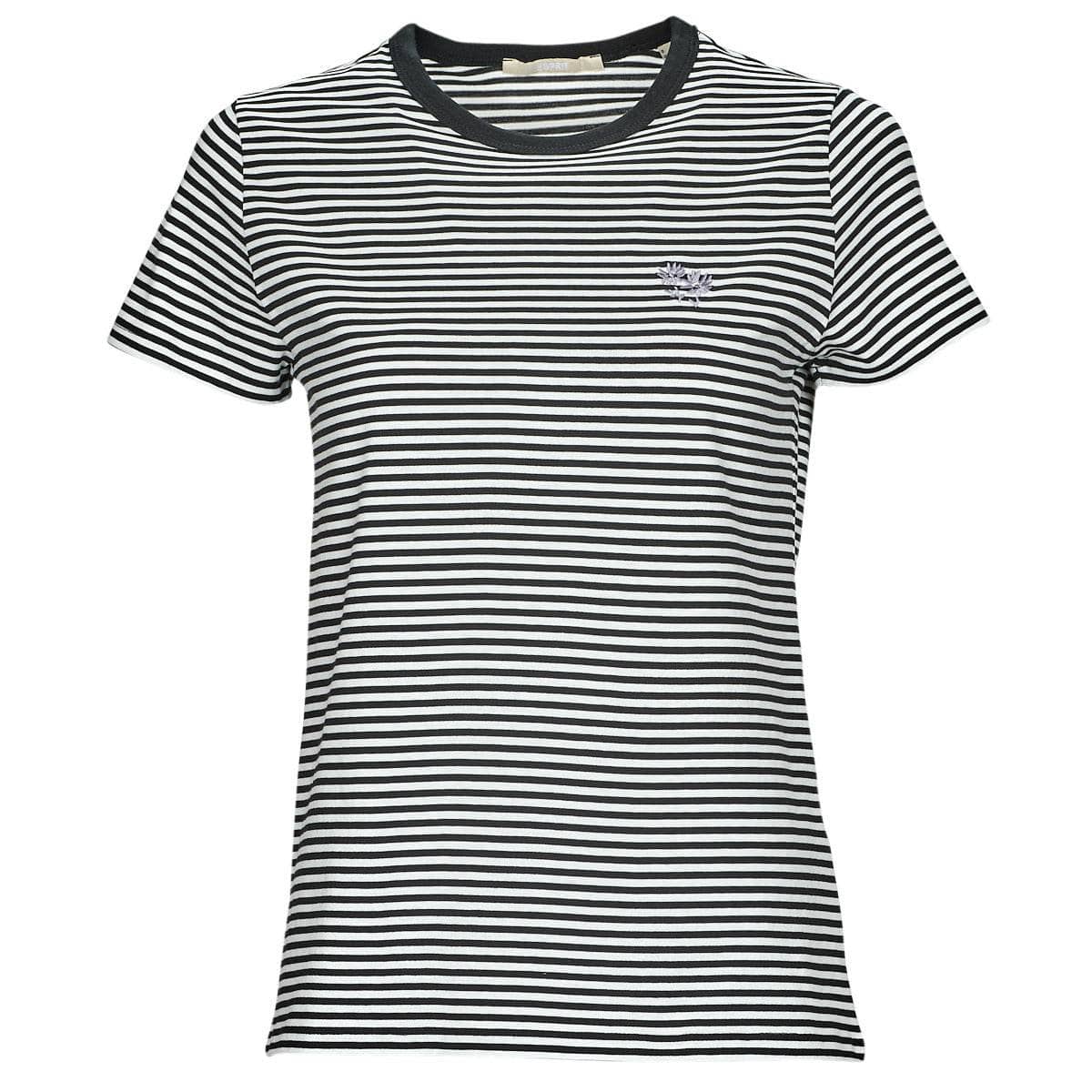 T-shirt Donna Esprit Y/D STRIPE Nero