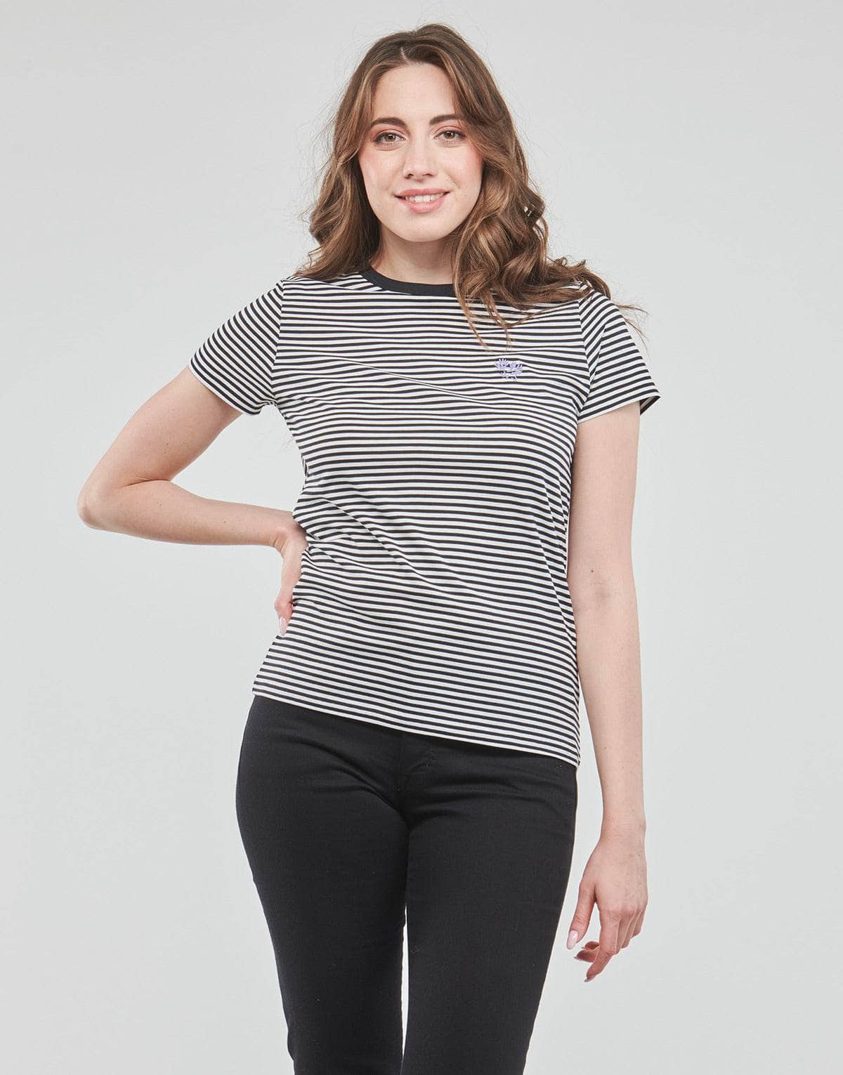 T-shirt Donna Esprit Y/D STRIPE Nero