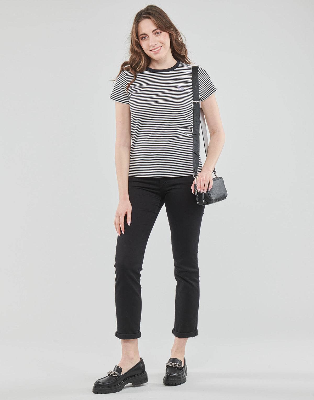 T-shirt Donna Esprit Y/D STRIPE Nero