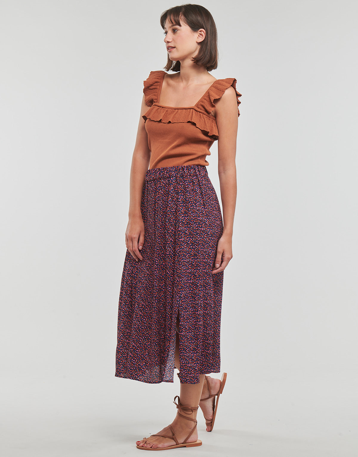 Gonna Donna Esprit skirt midi aop Multicolore