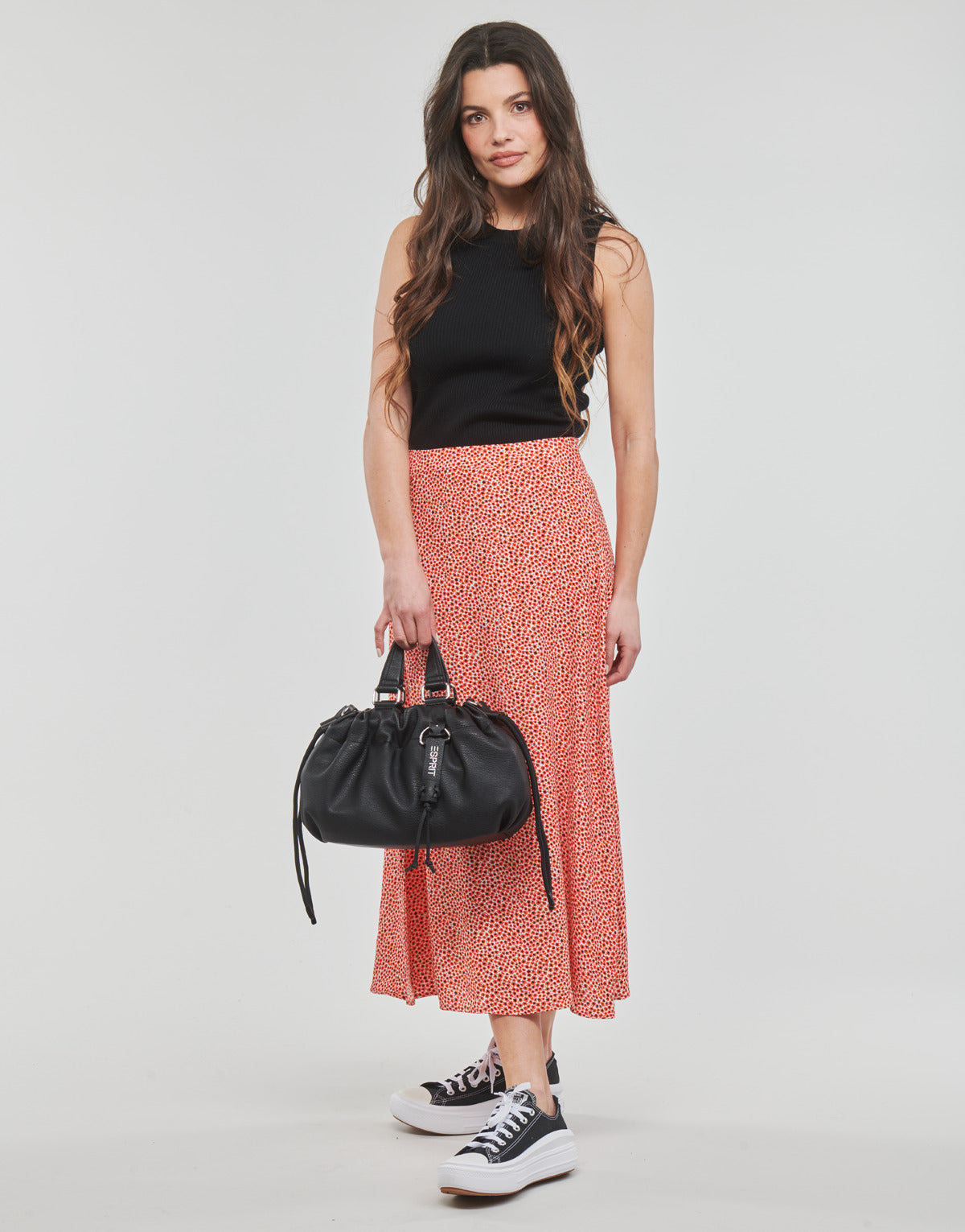 Gonna Donna Esprit skirt aop Rosso
