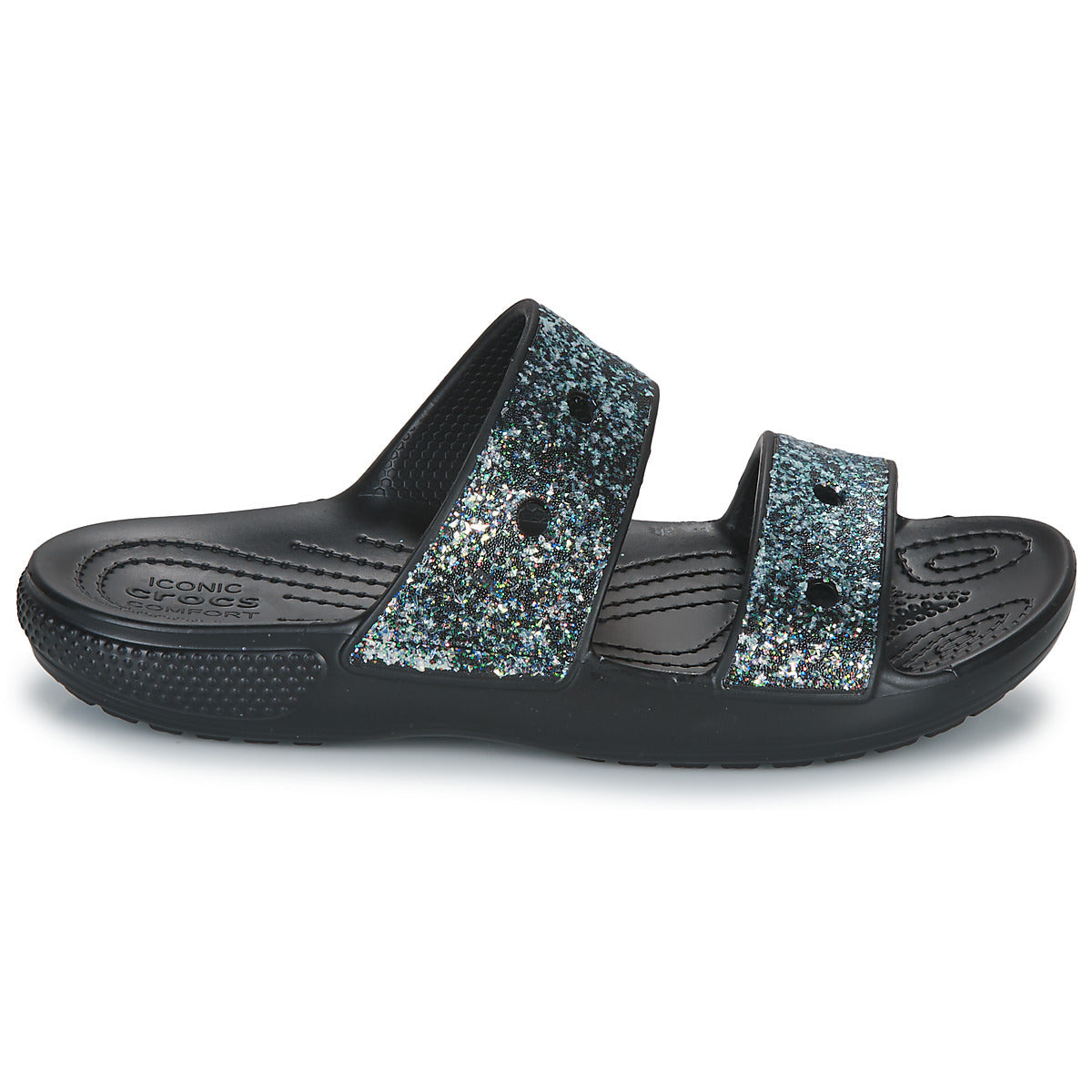 Scarpe bambini ragazza Crocs Classic Crocs Glitter Sandal K Nero