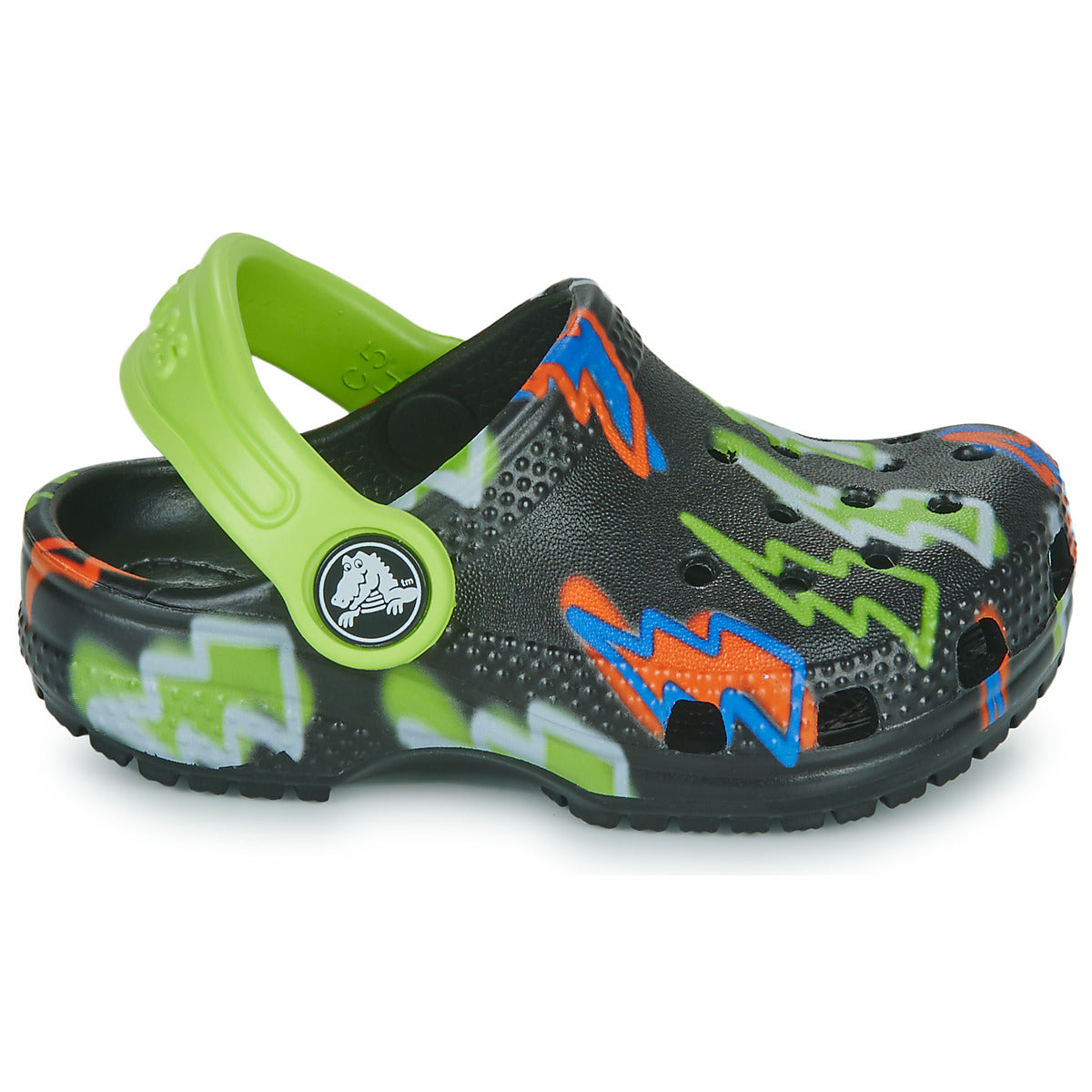 Scarpe bambini ragazzo Crocs Classic Lightning Bolt CgT Nero