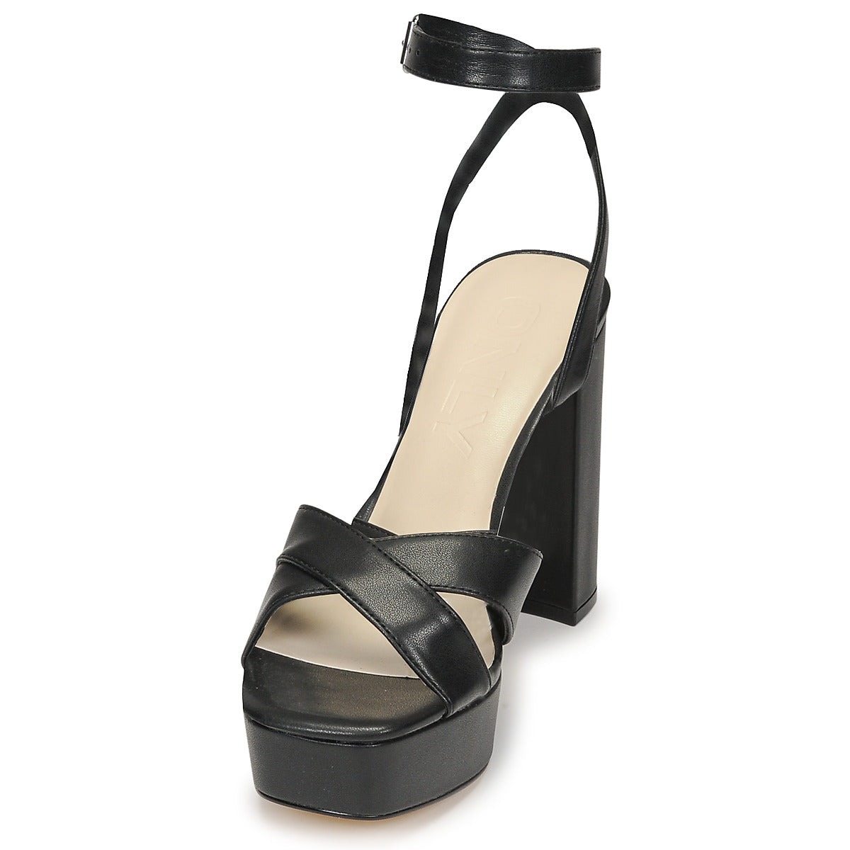 Sandali Donna Only ONLAUTUM-3 PU HEELED SANDAL Nero