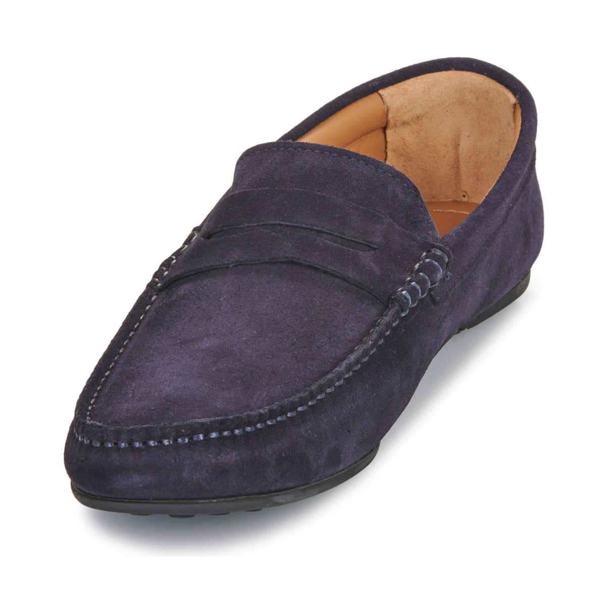 Scarpe Uomo Selected  SLHSERGIO SUEDE PENNY DRIVING  Marine