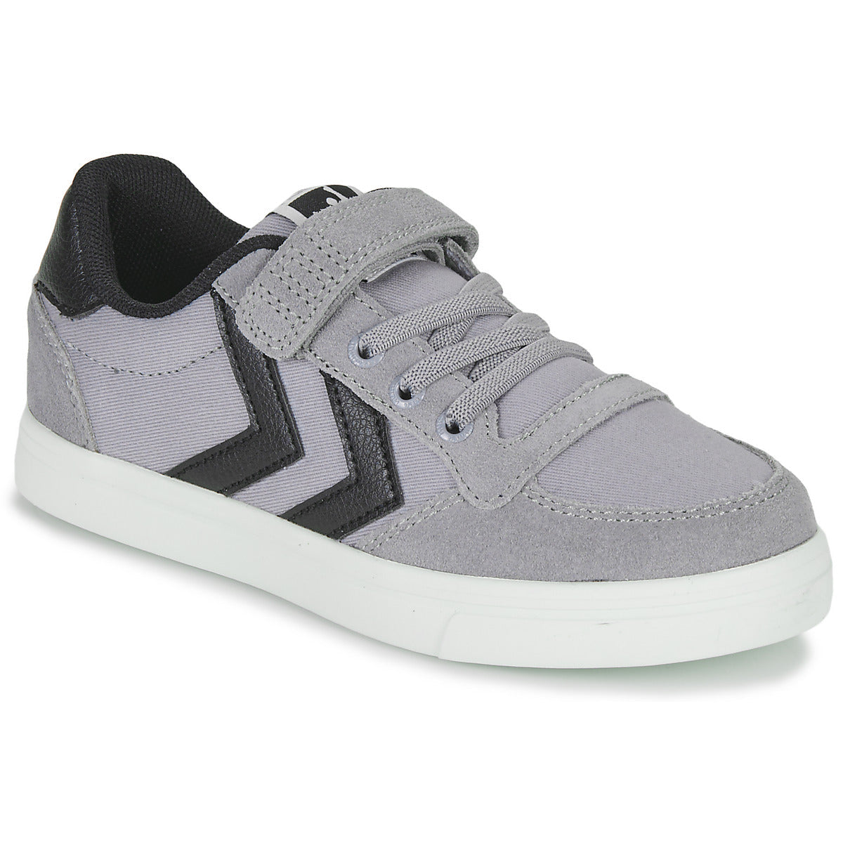 Scarpe bambini ragazza hummel SLIMMER STADIL LOW JR Grigio