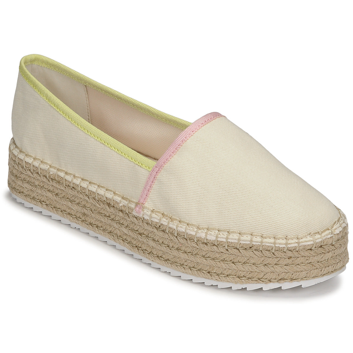 Scarpe Espadrillas Donna Tommy Jeans TOMMY JEANS FLATFORM ESPADRILLE Beige