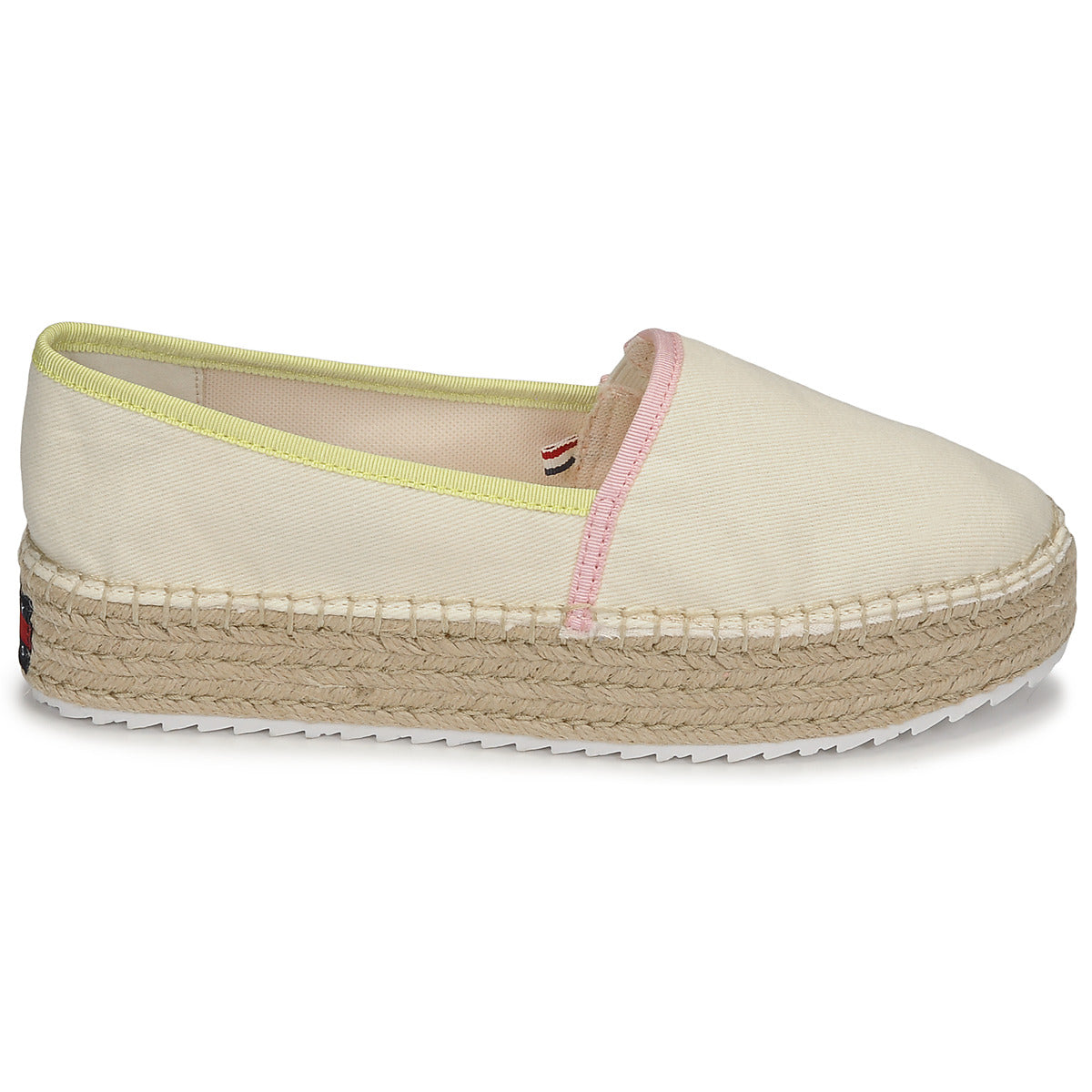 Scarpe Espadrillas Donna Tommy Jeans TOMMY JEANS FLATFORM ESPADRILLE Beige