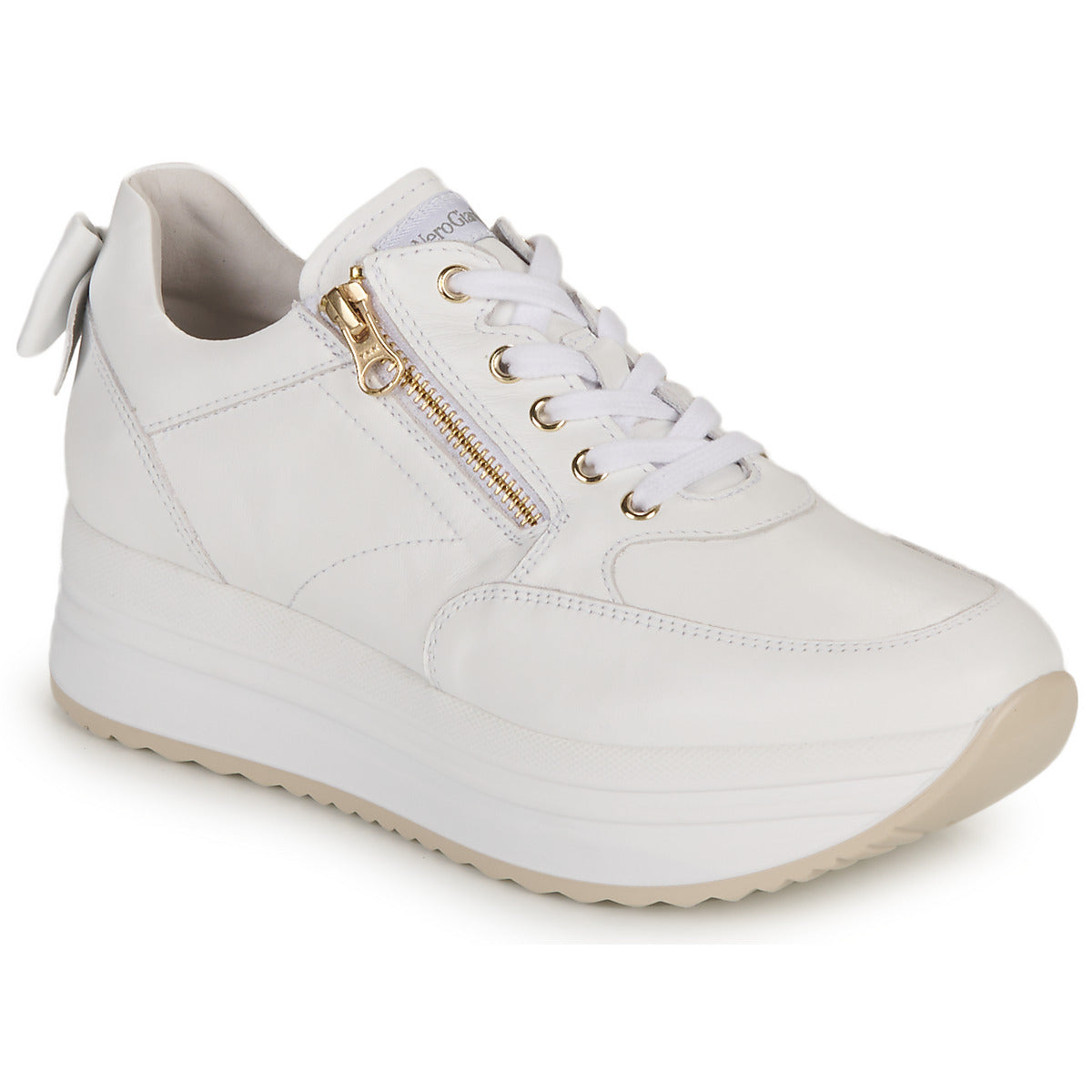 Sneakers basse Donna NeroGiardini E306371D-707 Bianco