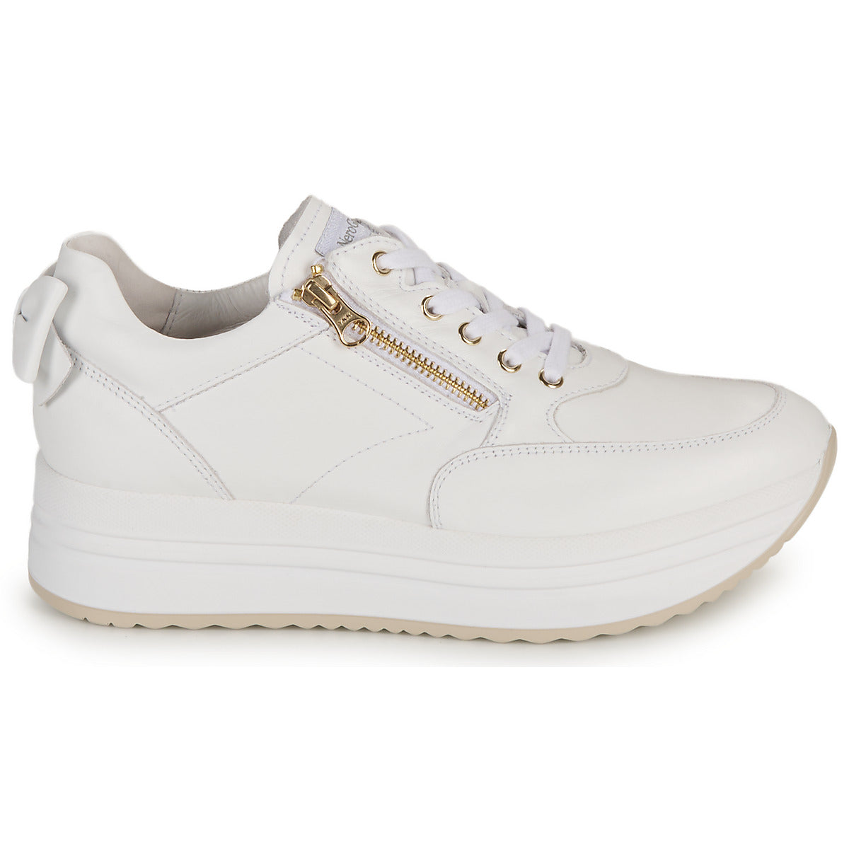 Sneakers basse Donna NeroGiardini E306371D-707 Bianco