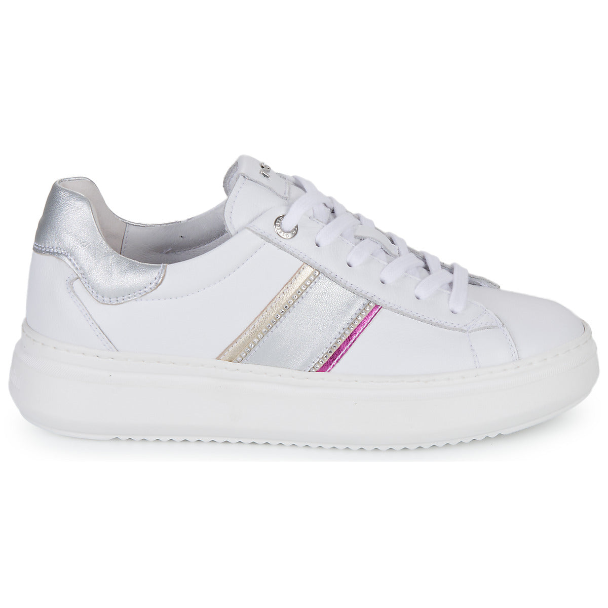 Sneakers basse Donna NeroGiardini E306554D-707 Bianco