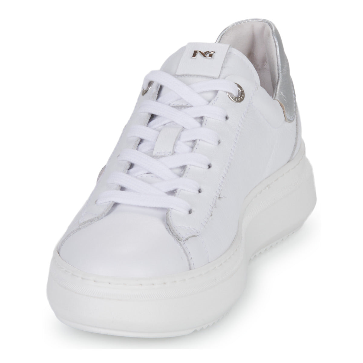 Sneakers basse Donna NeroGiardini E306554D-707 Bianco