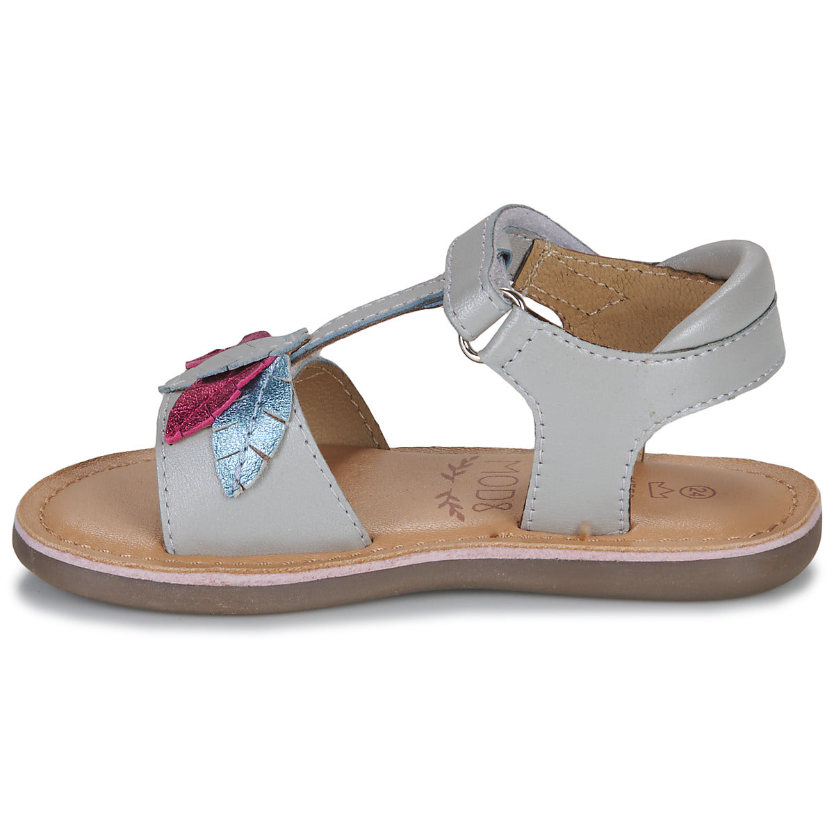 Sandali bambini ragazza Mod’8 CLOLEAF Argento