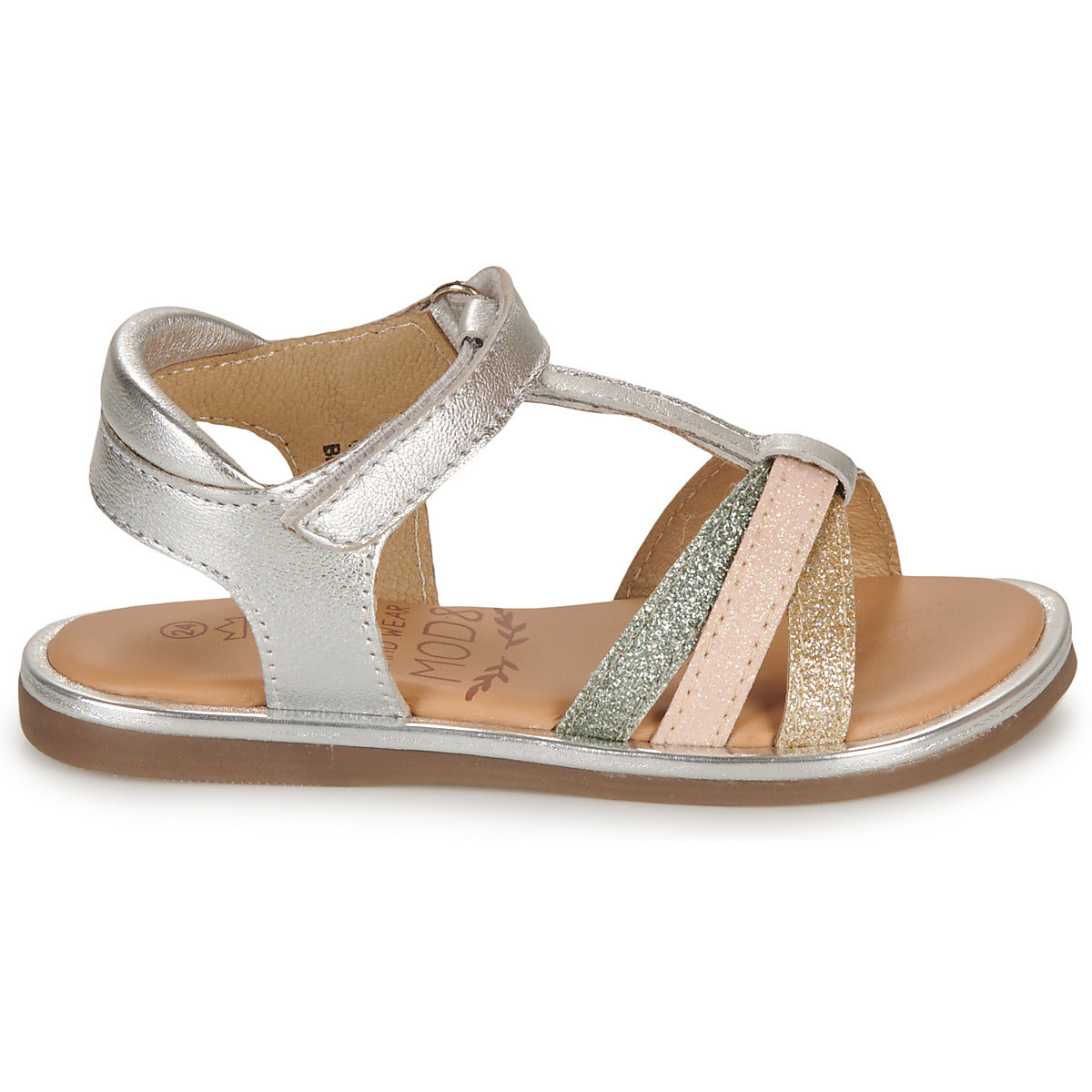Sandali bambini ragazza Mod’8 PARADIS Argento