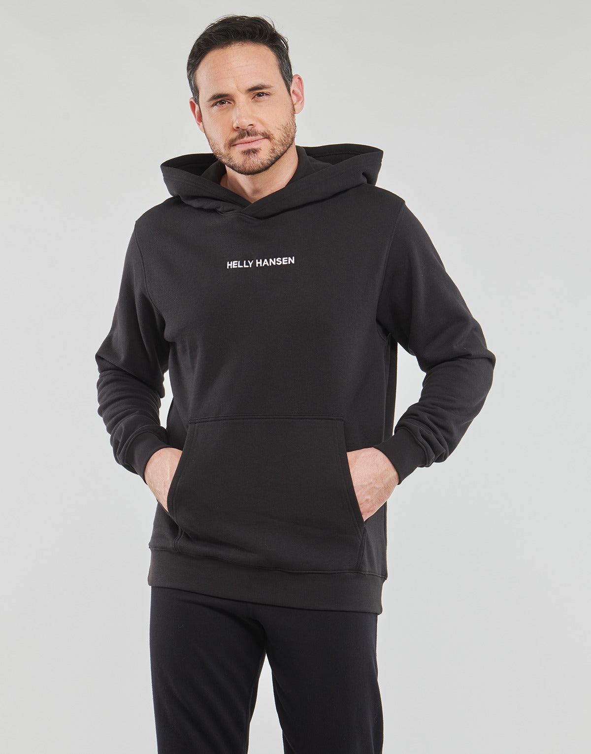Felpa Uomo Helly Hansen CORE GRAPHIC SWEAT HOODIE Nero