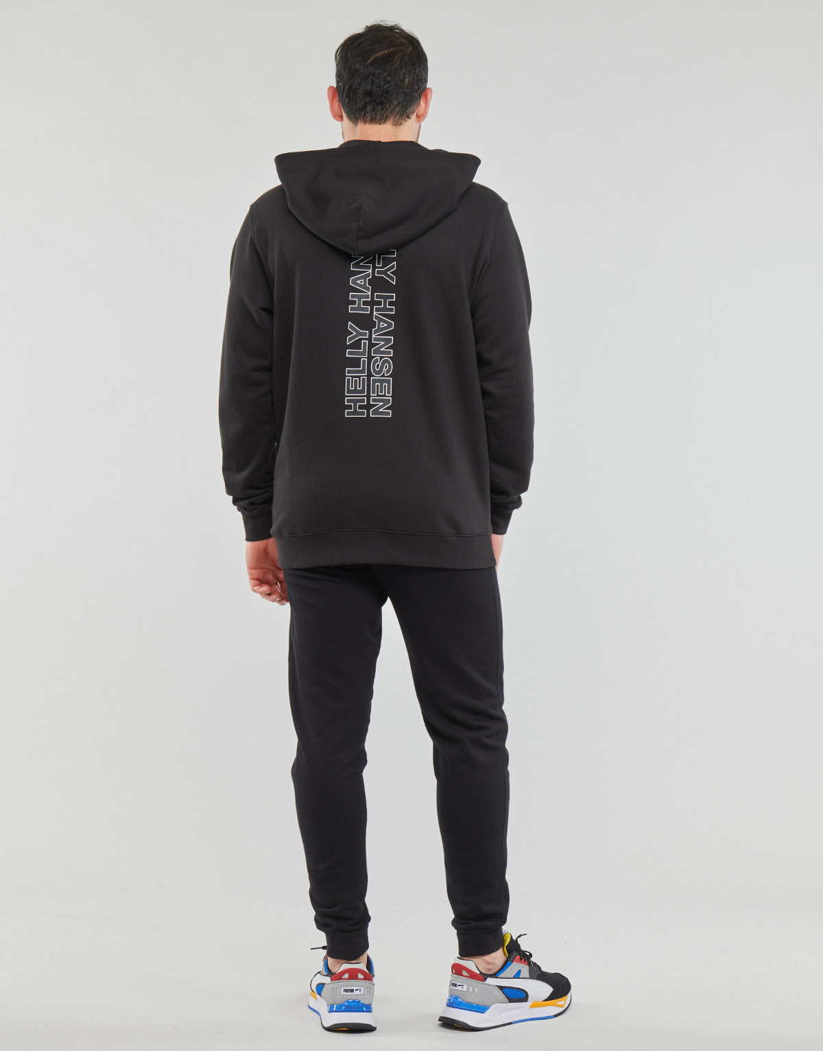 Felpa Uomo Helly Hansen CORE GRAPHIC SWEAT HOODIE Nero