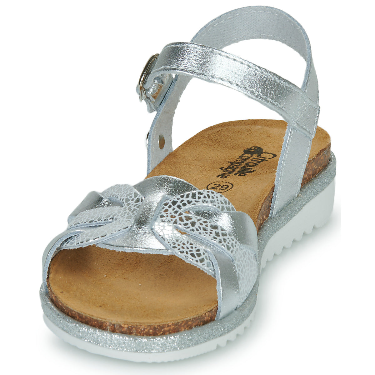 Sandali bambini ragazza Citrouille et Compagnie ANEMONI Argento