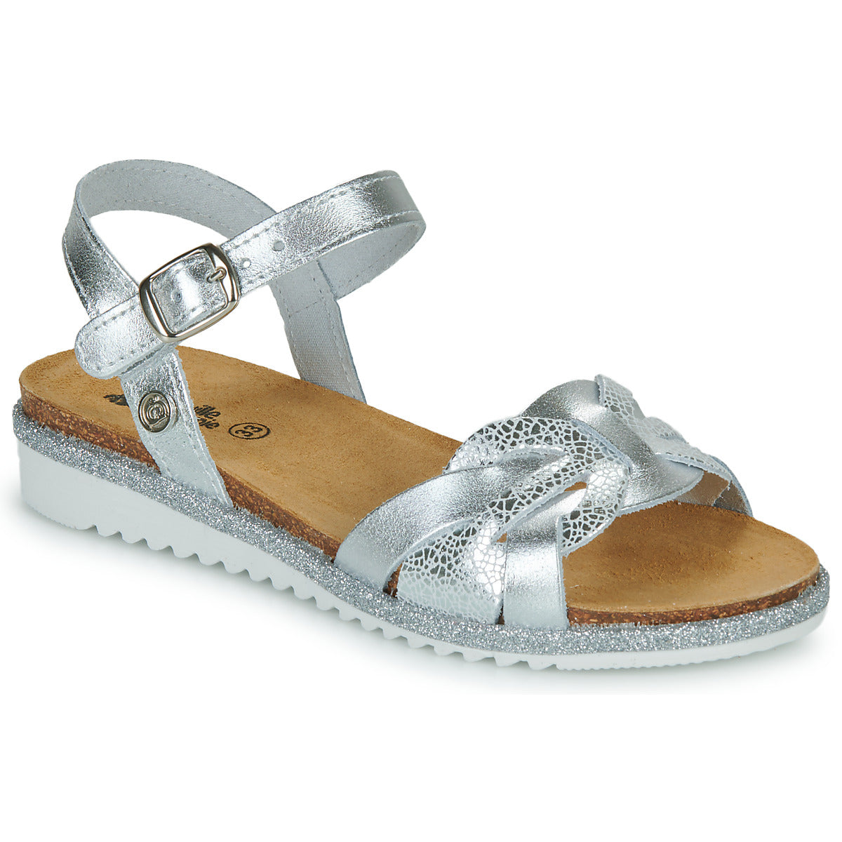 Sandali bambini ragazza Citrouille et Compagnie ANEMONI Argento