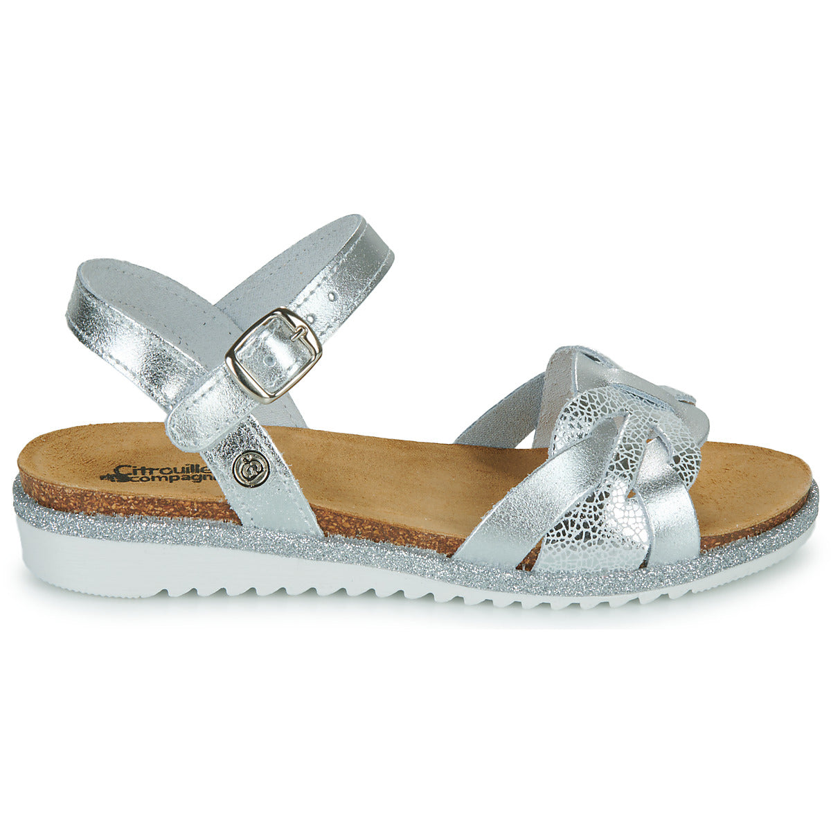 Sandali bambini ragazza Citrouille et Compagnie ANEMONI Argento