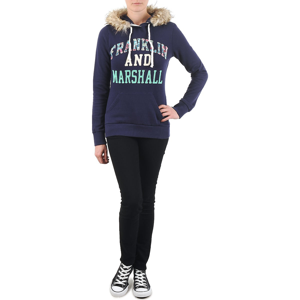 Felpa Donna Franklin & Marshall COWICHAN Blu