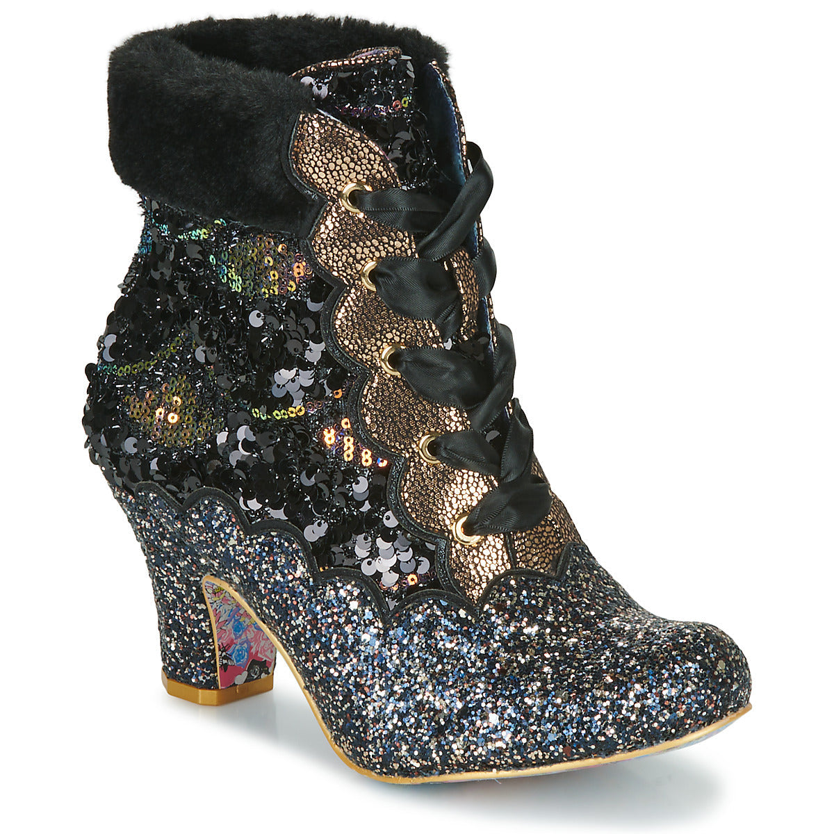 Stivaletti Donna Irregular Choice Cuppa T Nero