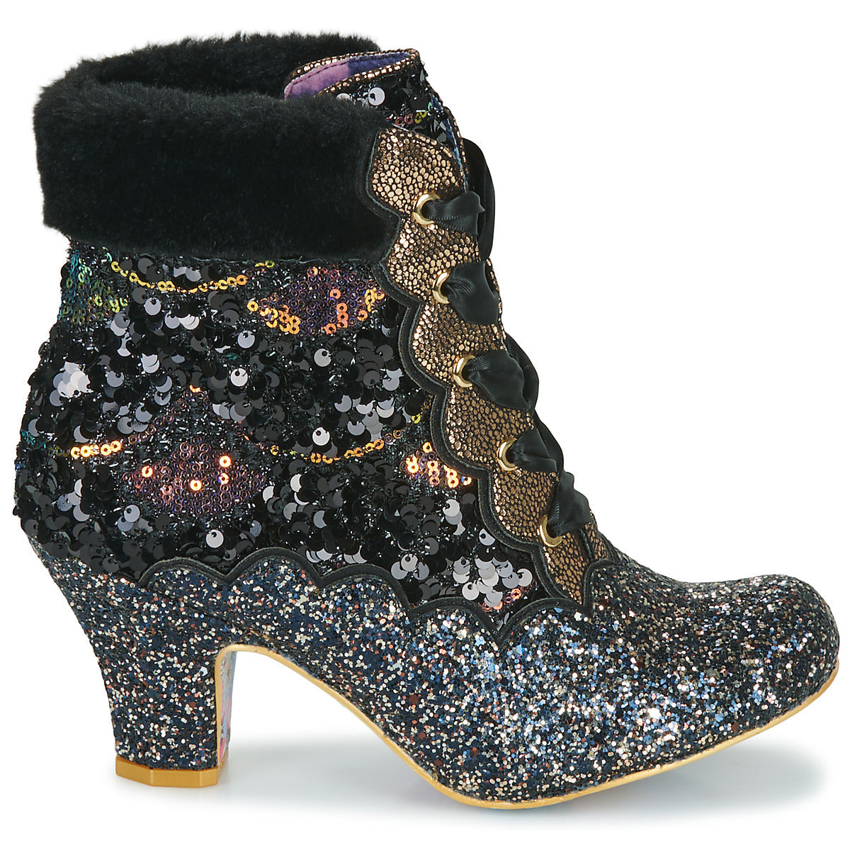 Stivaletti Donna Irregular Choice Cuppa T Nero