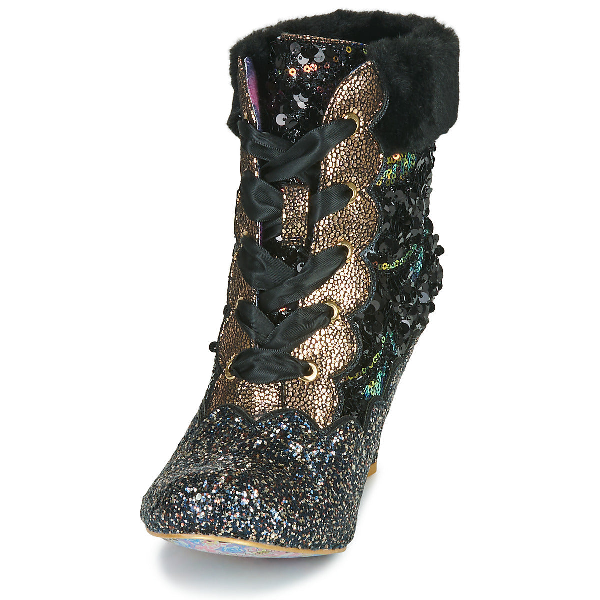 Stivaletti Donna Irregular Choice Cuppa T Nero