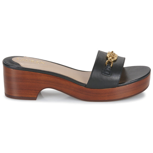 Scarpe Donna Lauren Ralph Lauren ROXANNE-SANDALS-FLAT SANDAL Nero