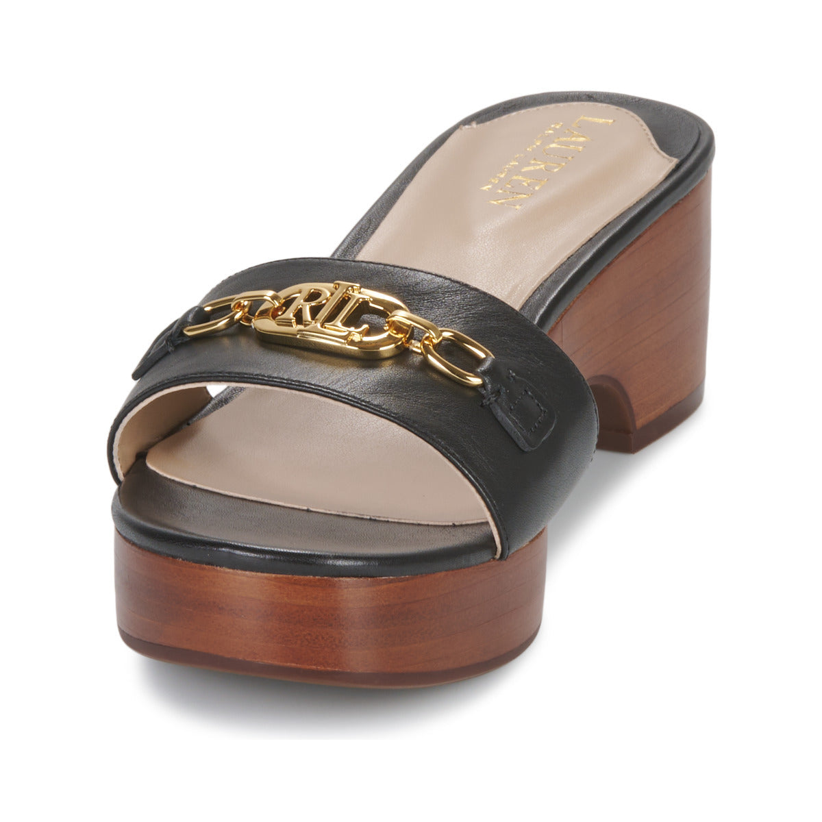 Scarpe Donna Lauren Ralph Lauren ROXANNE-SANDALS-FLAT SANDAL Nero