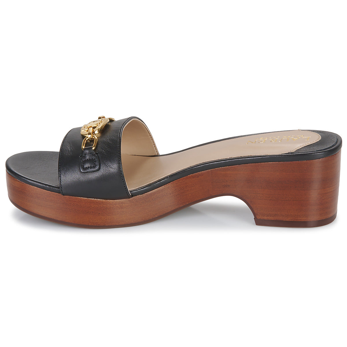 Scarpe Donna Lauren Ralph Lauren ROXANNE-SANDALS-FLAT SANDAL Nero
