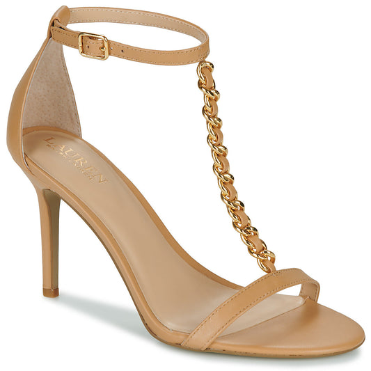 Sandali Donna Lauren Ralph Lauren KATE-SANDALS-HEEL SANDAL Beige