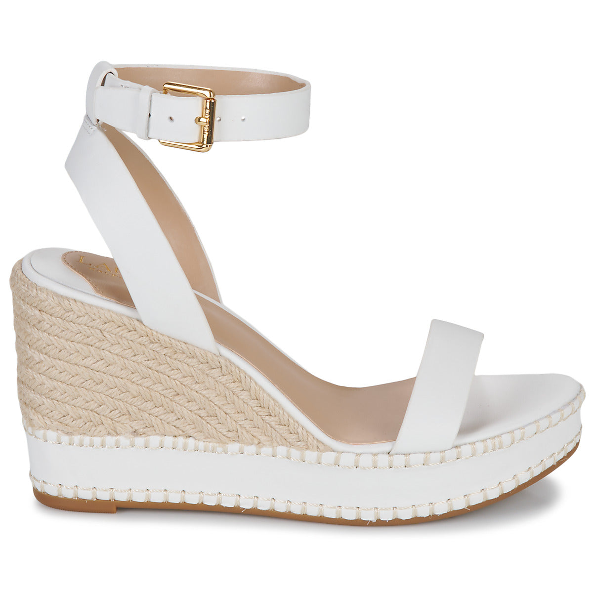 Sandali Donna Lauren Ralph Lauren HILARIE-ESPADRILLES-WEDGE Bianco