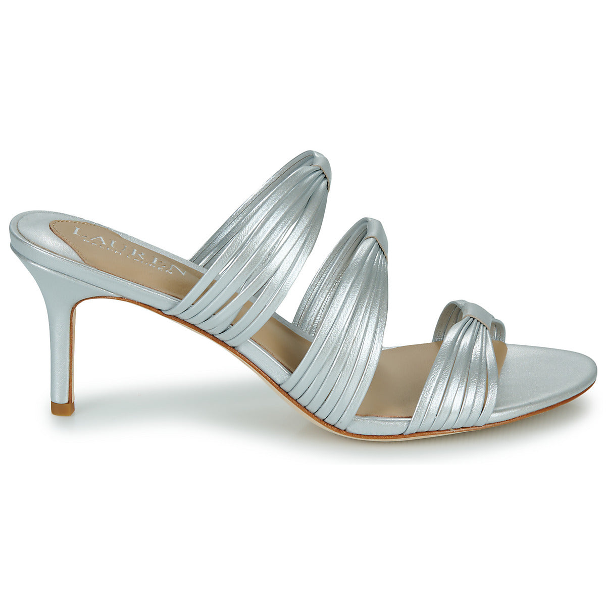 Scarpe Donna Lauren Ralph Lauren LORRAINE-SANDALS-HEEL SANDAL Argento