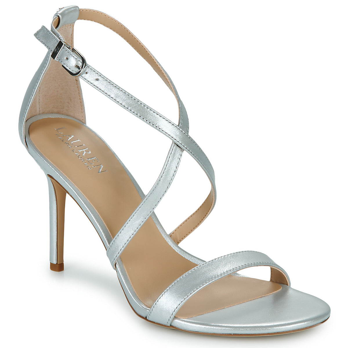 Sandali Donna Lauren Ralph Lauren GABRIELE-SANDALS-HEEL SANDAL Argento