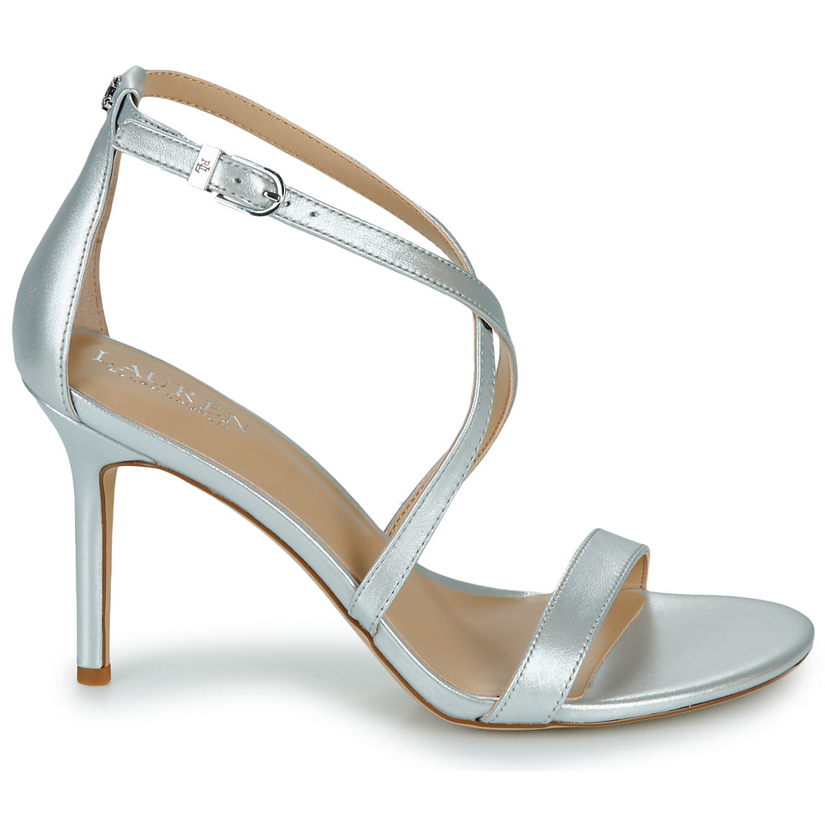 Sandali Donna Lauren Ralph Lauren GABRIELE-SANDALS-HEEL SANDAL Argento