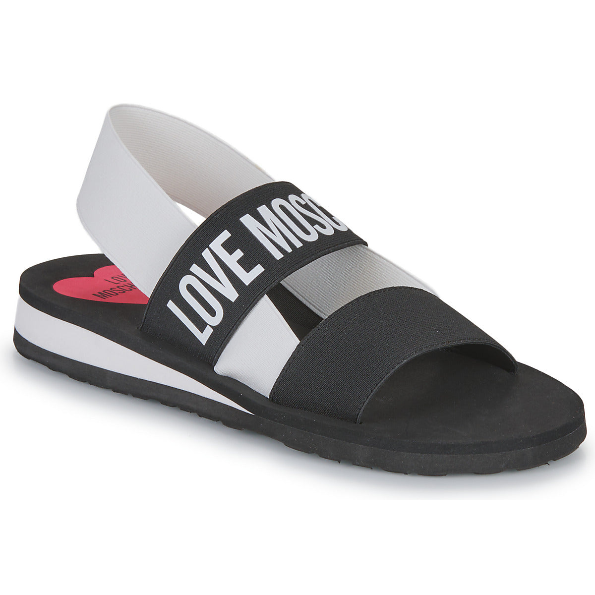 Sandali Donna Love Moschino ELASTIC BICOLOR Nero