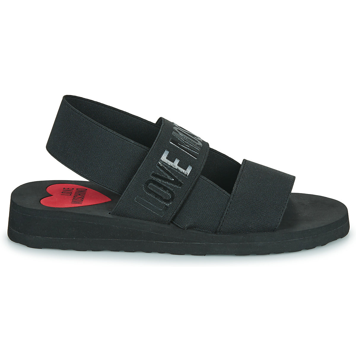 Sandali Donna Love Moschino ELASTIC BICOLOR Nero