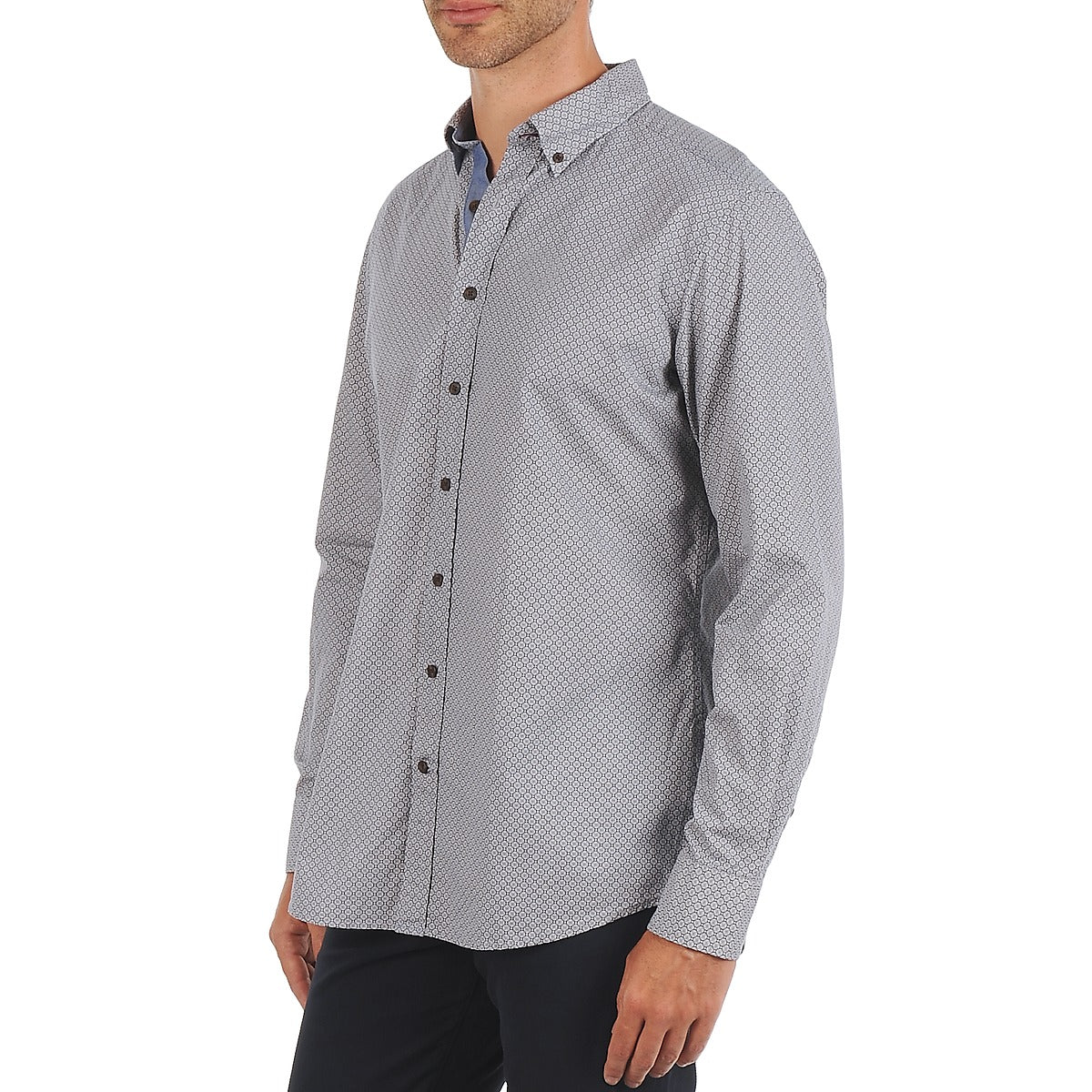 Camicia a maniche lunghe Uomo Hackett MEDALLION MULTI BD Blu
