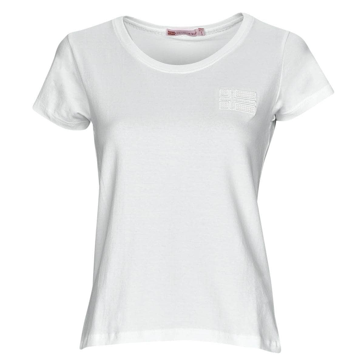 T-shirt Donna Geographical Norway JANUA Bianco