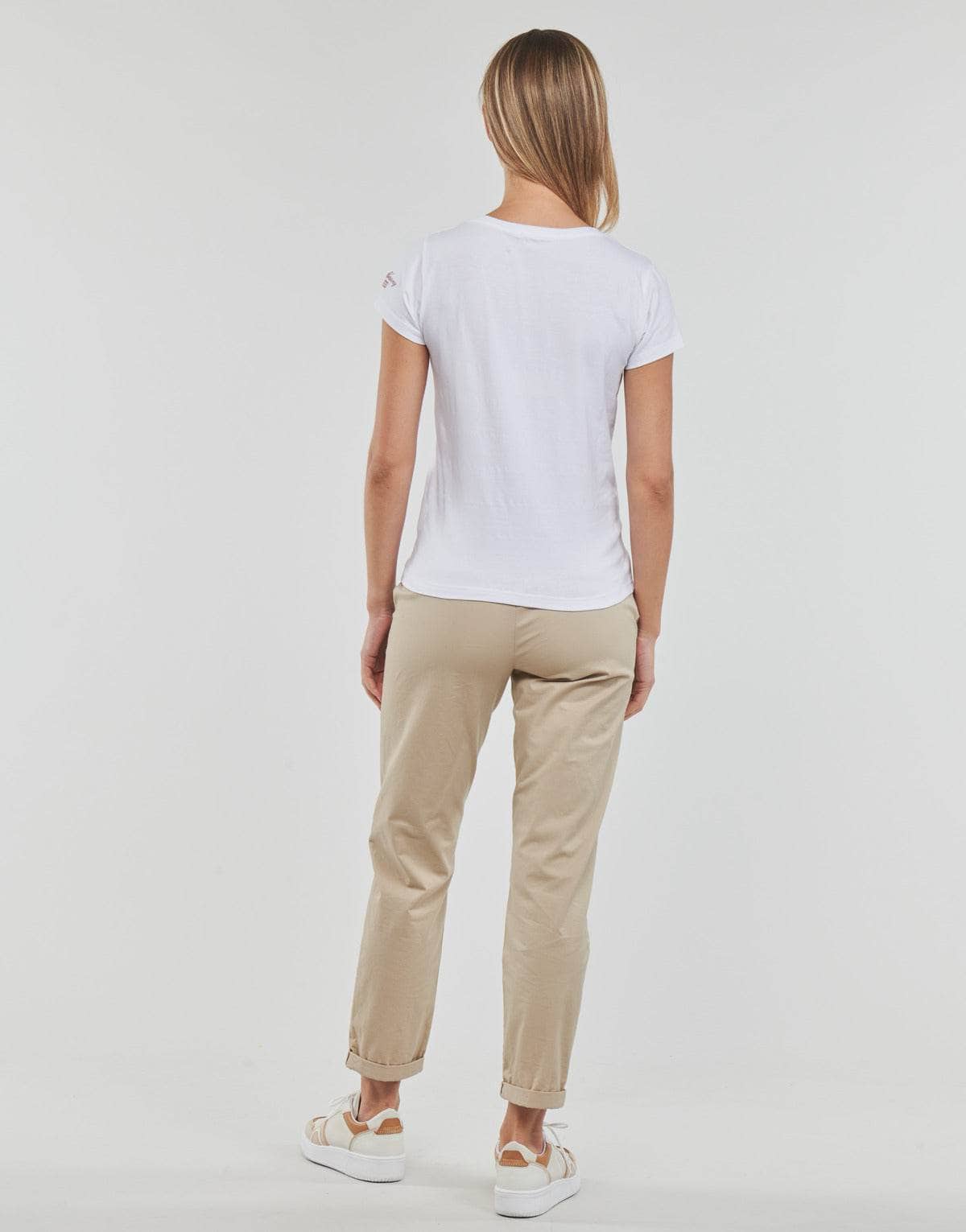 T-shirt Donna Geographical Norway JANUA Bianco