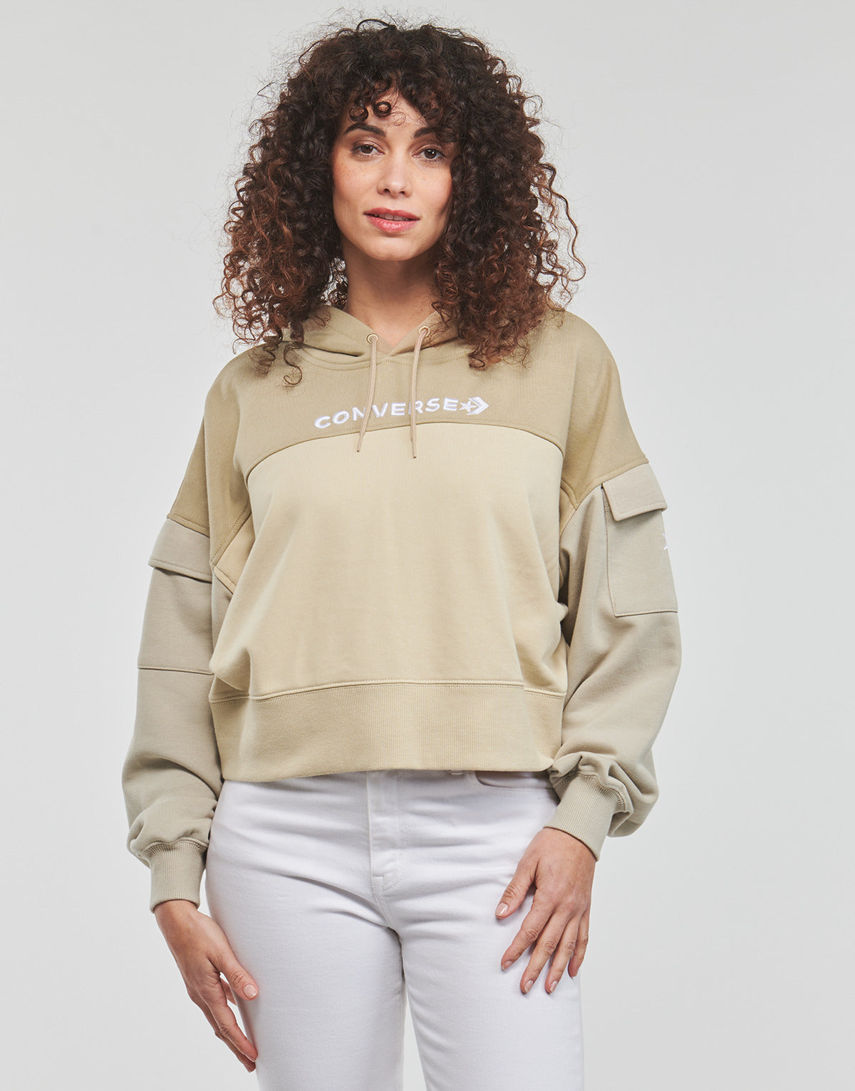 Felpa Donna Converse FASHION CROPPED Multicolore