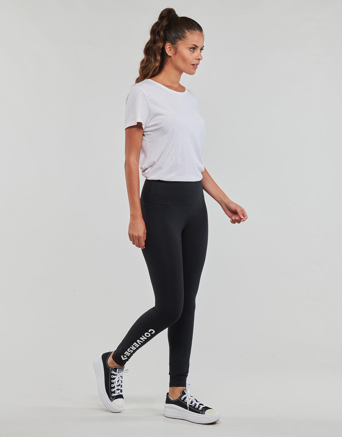 Collant Donna Converse WORDMARK LEGGING Nero