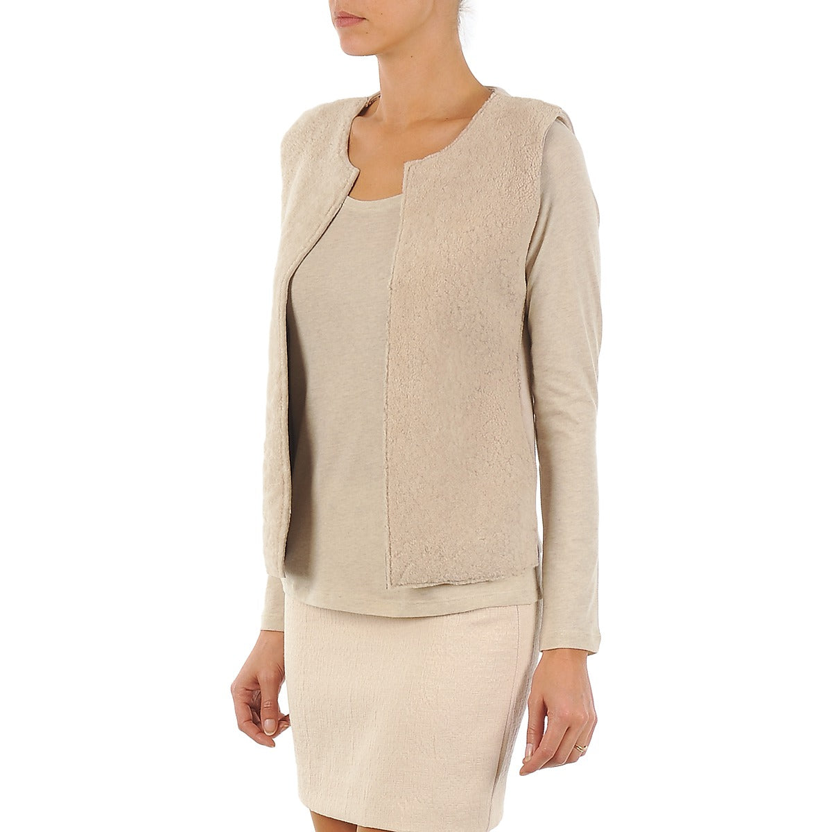 Gilet / Cardigan Donna Majestic 241 Beige